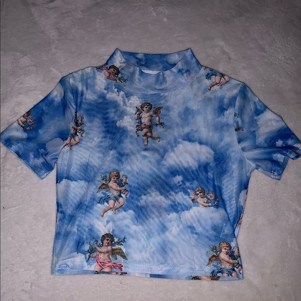 Angel cropped top